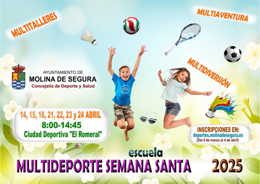 Deporte Molina Escuela Multideporte Semana Santa 2025 CARTEL
