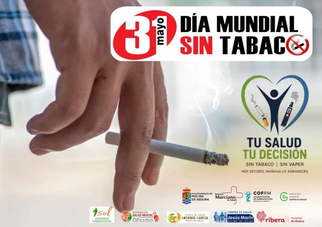 Salud Pública Molina Día Mundial Sin Tabaco 2026 CARTEL